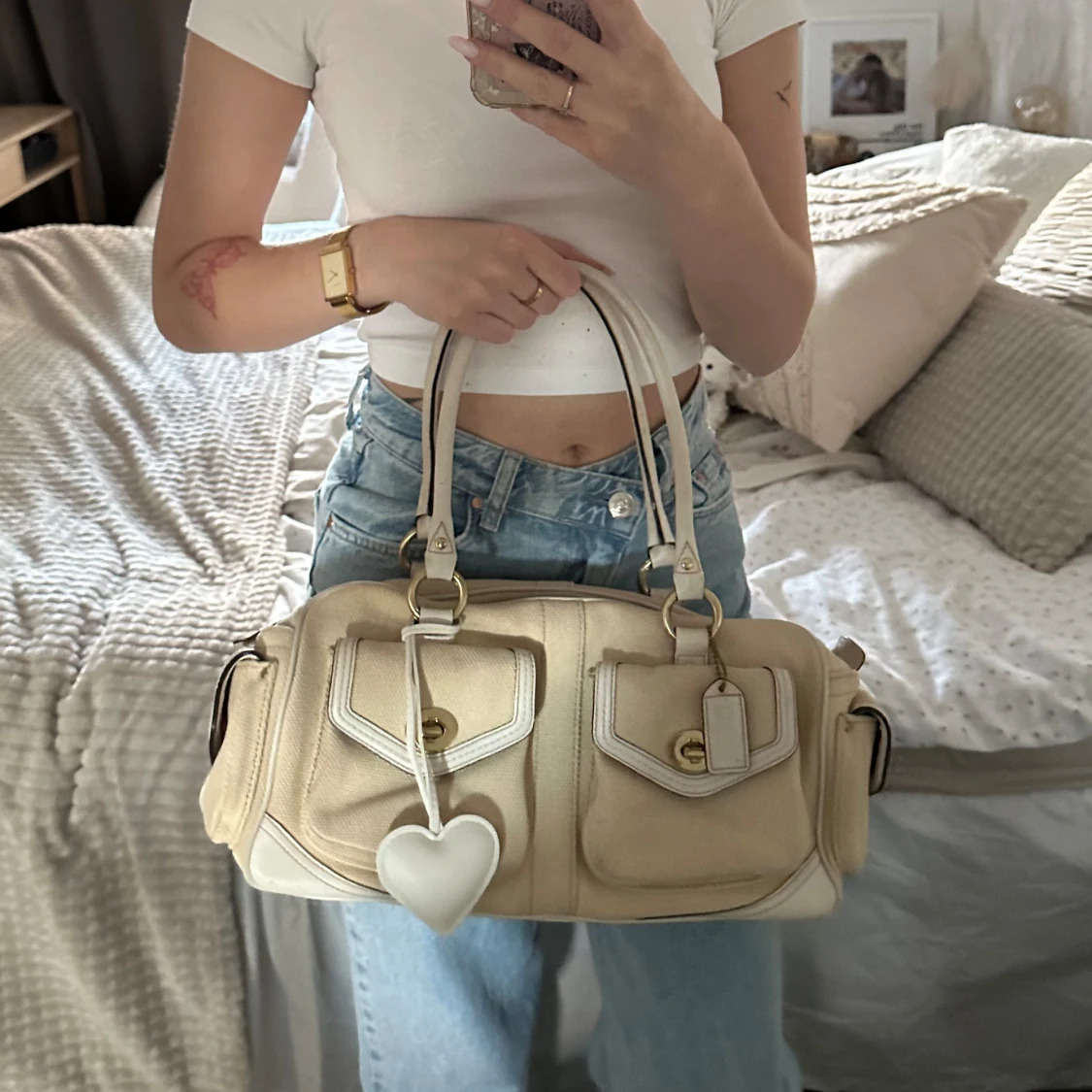 Coach Hampton Suede Väska