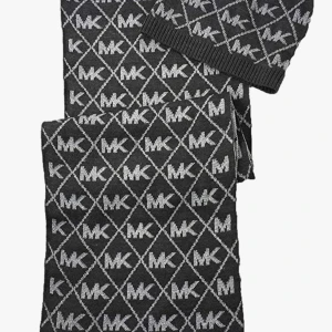 Michael kors mossa och halsduk - Nya och oanvända.  Färg, mörk & ljus grå. 100%äkta