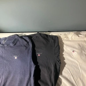 T-shirt i tre färger från GANT - Säljer tre stilrena t-shirts från GANT i färgerna blå, svart och vit.