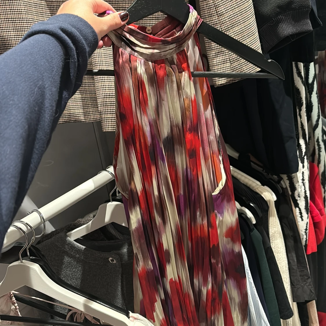 Flerfärgad blus från Mango