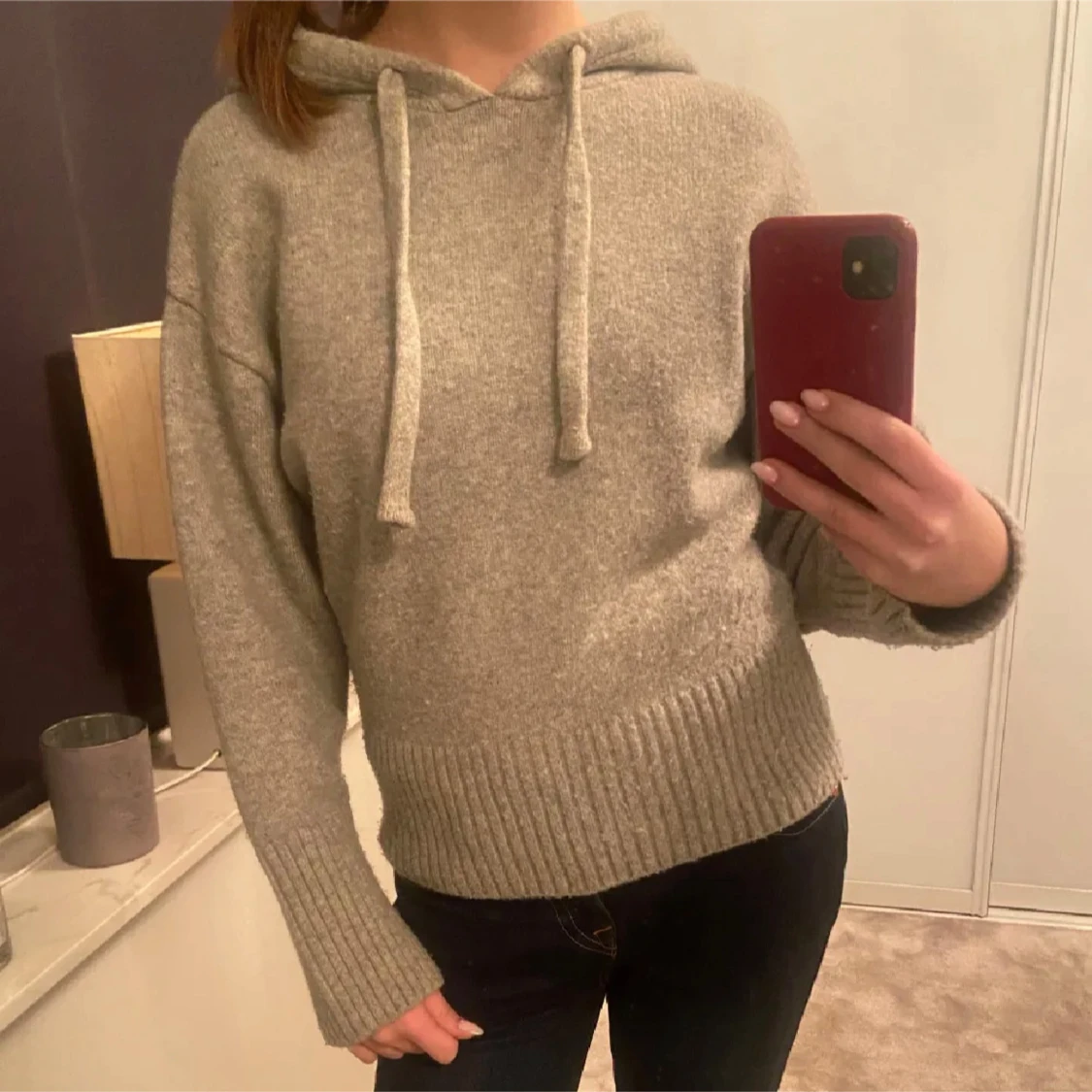 Grå hoodie från Zara - 1