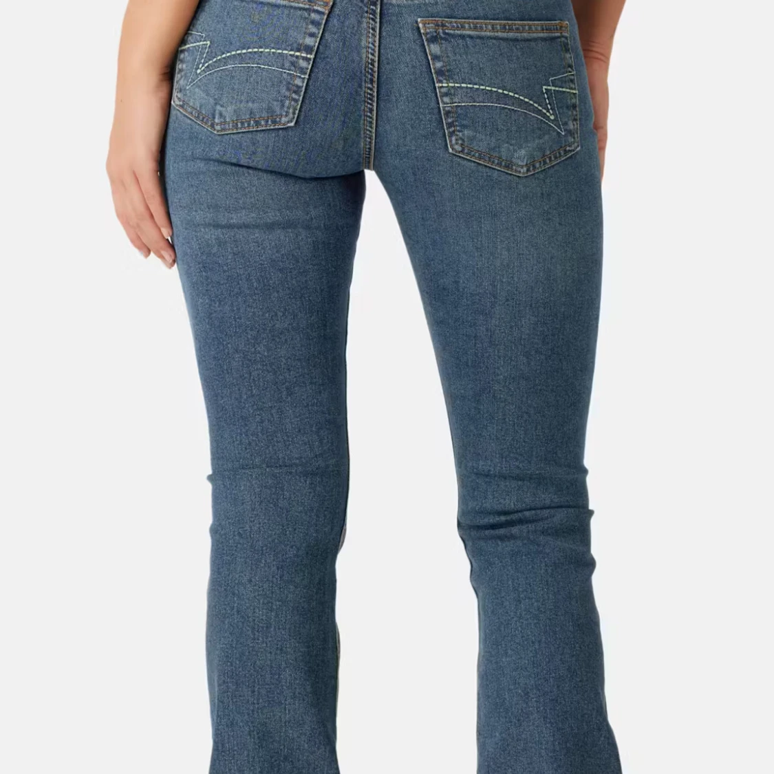 Blå bootcut jeans
