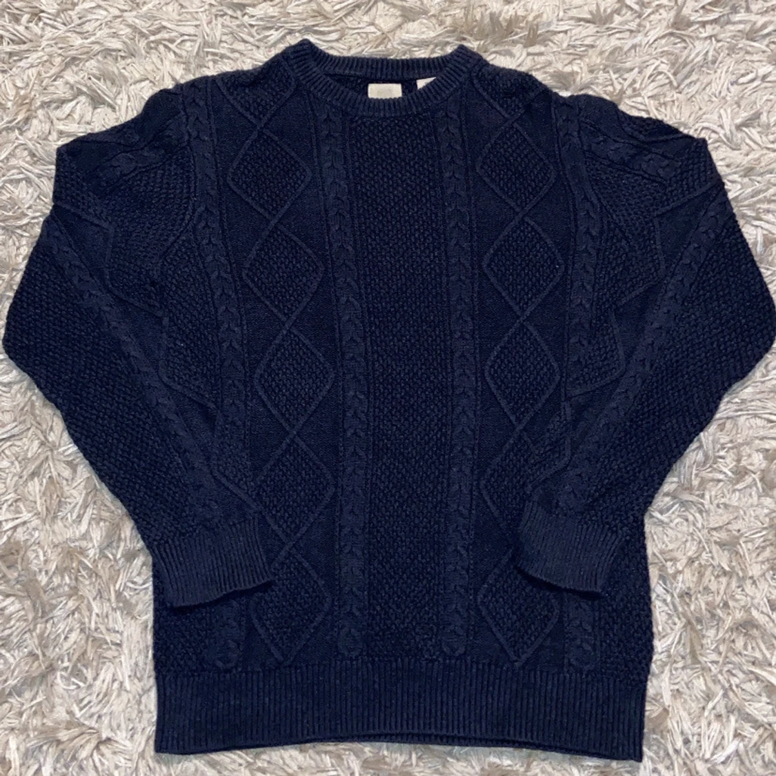 Mörkblå Stickad Levis Tröja