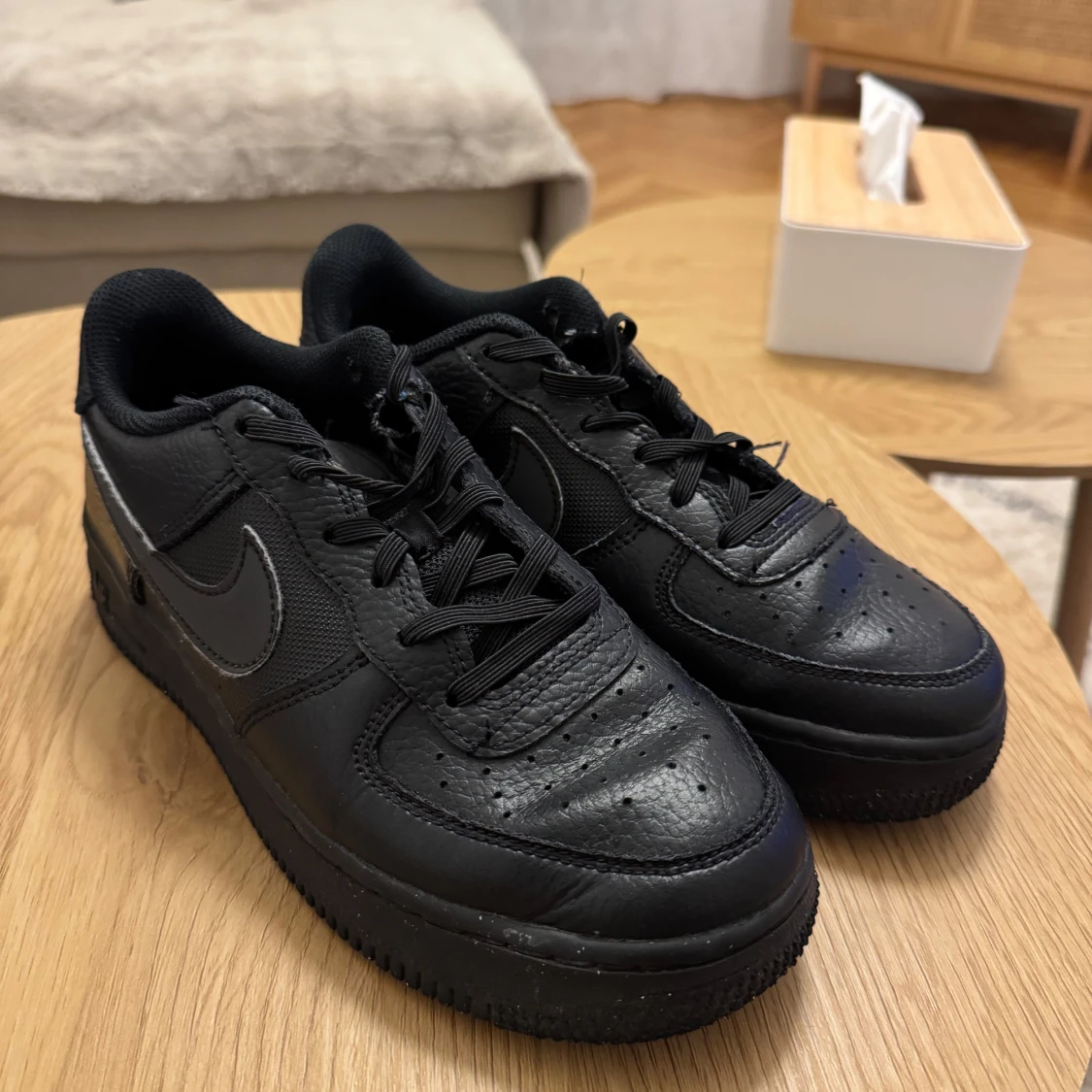 Svarta Nike Air Force kids sneakers - 90
