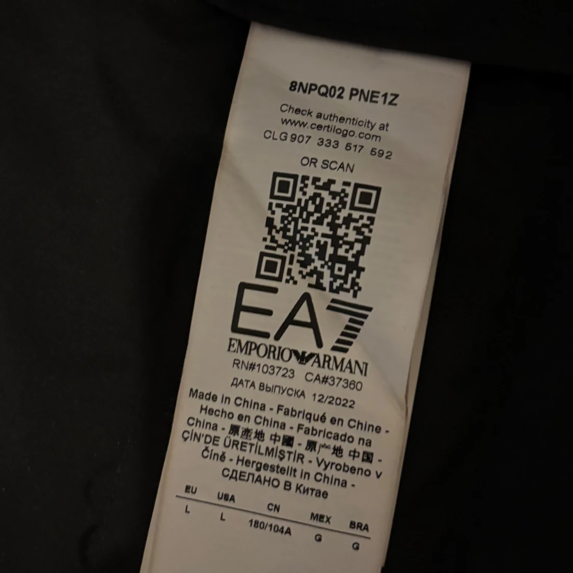 EA7 väst svart - 93