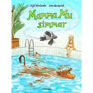 Mamma Mu är så glad! Hon har varit på badhuset, och tagit märke. Guldfisken! Den får man om man klarar att simma 25 meter. På djupt vatten. Men Kråkan är inte lika glad. Han hänger med vingarna och verkar alldeles dyster när Mamma Mu visar sitt märke. Ett simmärke, det är väl inte särskilt märkvärdigt, tycker Kråkan. Simma, vad ska det vara bra för? Man blir ju blöt. B.L.Ö.T. Som tur är får Mamma Mu en idé. Kråkan kanske inte kan ta simmärke, men FLYGmärke, det kan han säkert få.Radarparet Mamma Mu och Kråkan är tillbaka med ett nytt halsbrytande äventyr.Berättelserna om Mamma Mu och Kråkan har sitt ursprung i barnets lek med ord och ljud och rörelser. Leken har sedan tagit form till en visa, en vers, en bok. Böckerna om Mamma Mu läses över hela världen och har översatts till mer än 30 språk.    Format Inbunden   Omfång 32 sidor   Språk Svenska   Förlag Rabén & Sjögren   Utgivningsdatum 2019-03-15   Medverkande Karin Johansson   Medverkande Sven Nordqvist   Medverkande Sven Nordqvist   ISBN 9789129715514  