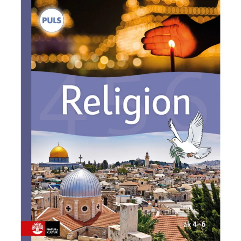 Boken inleds med ett kapitel som förklarar vad religion är. De abrahamitiska religionerna judendom, kristendom och islam presenteras med samma upplägg och återkommande rubriker, vilket gör det lätt att studera likheter och skillnader mellan dem. Hinduism och buddhism beskrivs i ett samlat kapitel. Bokens följande kapitel handlar om religionen i samhället och etik och livsfrågor. Centrala begrepp förklaras löpande och finns också samlade i en ordlista i slutet av boken. Varje kapitel avslutas med frågor för reflektion och samtal. Texterna är väsentligt omarbetade sedan den äldre upplagan. Tre kapitel är helt nyskrivna. Arbetsbok med webbövningar Arbetsboken innehåller varierade uppgifter där eleven tränar ord och begrepp, befäster faktakunskaper och utmanas till vidare tänkande. Till arbetsboken hör självrättande webbövningar där eleven befäster ord och begrepp. Facit till arbetsbokens uppgifter finns på lärarwebben. Lärarhandledning med lärarwebb Lärarhandledningen innehåller faktabakgrunder, frågeställningar och ord- och begreppsförklaringar till grundbokens texter. Den ger dig stöd för att aktivera elevernas tänkande, arbeta språk- och kunskapsutvecklande samt följa upp arbetet. På den tillhörande lärarwebben finns material för digital visning i klassrummet samt kunskapstester som ger dig underlag för bedömning. Vid köp av lärarhandledningen ingår ett års licens till lärarwebben. Efter 12 månader kan du förnya ditt abonnemang och köpa webben separat. Grundbok Digital Grundboken finns i digital version i en plattform med smarta funktioner för ett tillgängligt lärande. Innehållet är detsamma som i den tryckta boken men omges av ett gränssnitt och digitala funktioner som underlättar såväl läsning som inlärning, till exempel uppläst ljud. Prova kostnadsfritt i 30 dagar. Paket Bok + Digital Grundboken till PULS Religion finns nu även som ett paket där du köper boken och får tillgång till den digitala versionen i 12 månader utan extra kostnad. PULS Religion, äldre upplaga PULS Religion, tredje upplagan utkom 2013. Till grundboken finns en arbetsbok och en lärarbok. På webben finns extramaterial med elevövningar och facit. Böckerna finns kvar för kompletteringsköp så länge lagret räcker. Grundboken till tredje upplagan är slutsåld.      Format Inbunden   Omfång 120 sidor   Språk Svenska   Förlag Natur & Kultur Läromedel och Akademi   Utgivningsdatum 2022-08-16   Medverkande Kajsa Bornedal   Medverkande David Thurfjell   ISBN 9789127460997  . Böcker.