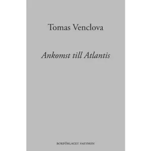 Tomas Venclova föddes 1937 i staden Klaipe da vid Litauens Östersjökust. Efter avslutade studier tog han aktiv del i den sovjetiska dissidentrörelsen, vilket 1977 tvingade honom i exil. Bland hans vänner fanns Boris Pasternak, Anna Achmatova och Joseph Brodsky, vars verk han översatte till litauiska. På en inbjudan av Czes aw Mi osz kom han i slutet av 1970-talet till Berkeley i Kalifornien och några år senare började han undervisa i slavisk litteratur vid Yale, där han sedermera blev professor. Venclovas författarskap som även omfattar essäer, litteraturhistoriska verk, översättningar intar en central plats i litauisk litteratur. Han ses av många som en av de mest betydande poeterna i vår tid. Ankomst till Atlantis samlar ett drygt femtiotal dikter från 1958 till 2014 och återintroducerar Tomas Venclova på svenska. Urval, översättning, kommentarer och efterord av Alan Asaid. (poesis) är bokförlaget faethons serie med modern lyrik. Redaktör är Daniel Pedersen.     Format Danskt band   Omfång 154 sidor   Språk Svenska   Förlag Bokförlaget Faethon   Utgivningsdatum 2018-06-27   Medverkande Alan Asaid   Medverkande Tomas Venclova   ISBN 9789198410853  