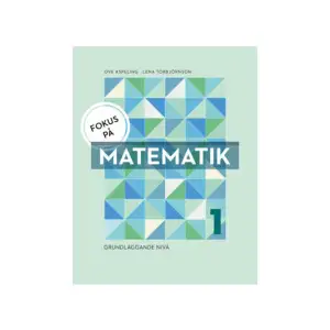 Fokus på Matematik 1, Grundläggande nivå är en lättarbetad lärobok i matematik som sammanfattar det centrala innehållet till och med åk 6. Här tränar eleven begrepp och metoder och skriver lösningar och svar direkt i boken. Till varje avsnitt finns dessutom särskilt markerade uppgifter som ger en ingång till problemlösning, resonemang och kommunikation. Fokus på Matematik har kortfattade förklaringar av de viktigaste momenten. Stilen är medvetet vuxen, språket lättläst och ordvalet väl genomtänkt. Fokus på Matematik fungerar lika bra för elever inom vuxenutbildning på grundläggande nivå som för elever i ungdomsskolan som behöver repetera eller reparera matematikens grunder. Fokus på Matematik 1, Grundläggande nivå är skriven med struktur och nivå som följer kunskapskraven för åk 6, Lgr 11. Den är på lättläst svenska, väl anpassad för elever med annat modersmål och har ett tilltal som också passar en vuxen läsare.    Format Häftad   Omfång 184 sidor   Språk Svenska   Förlag Sanoma Utbildning   Utgivningsdatum 2015-06-23   Medverkande Lena Torbjörnson   ISBN 9789152327951  