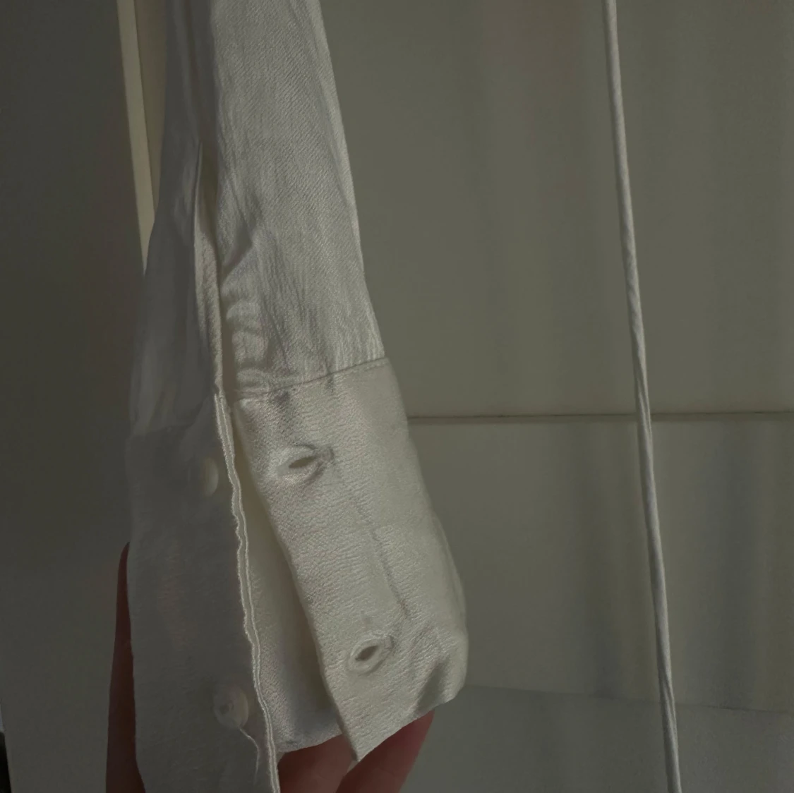 Vit långärmad topp  - 90