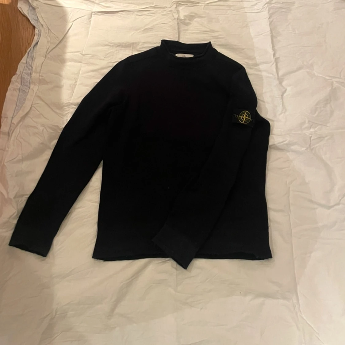 Blå stickad långärmad tröja från Stone Island - 1