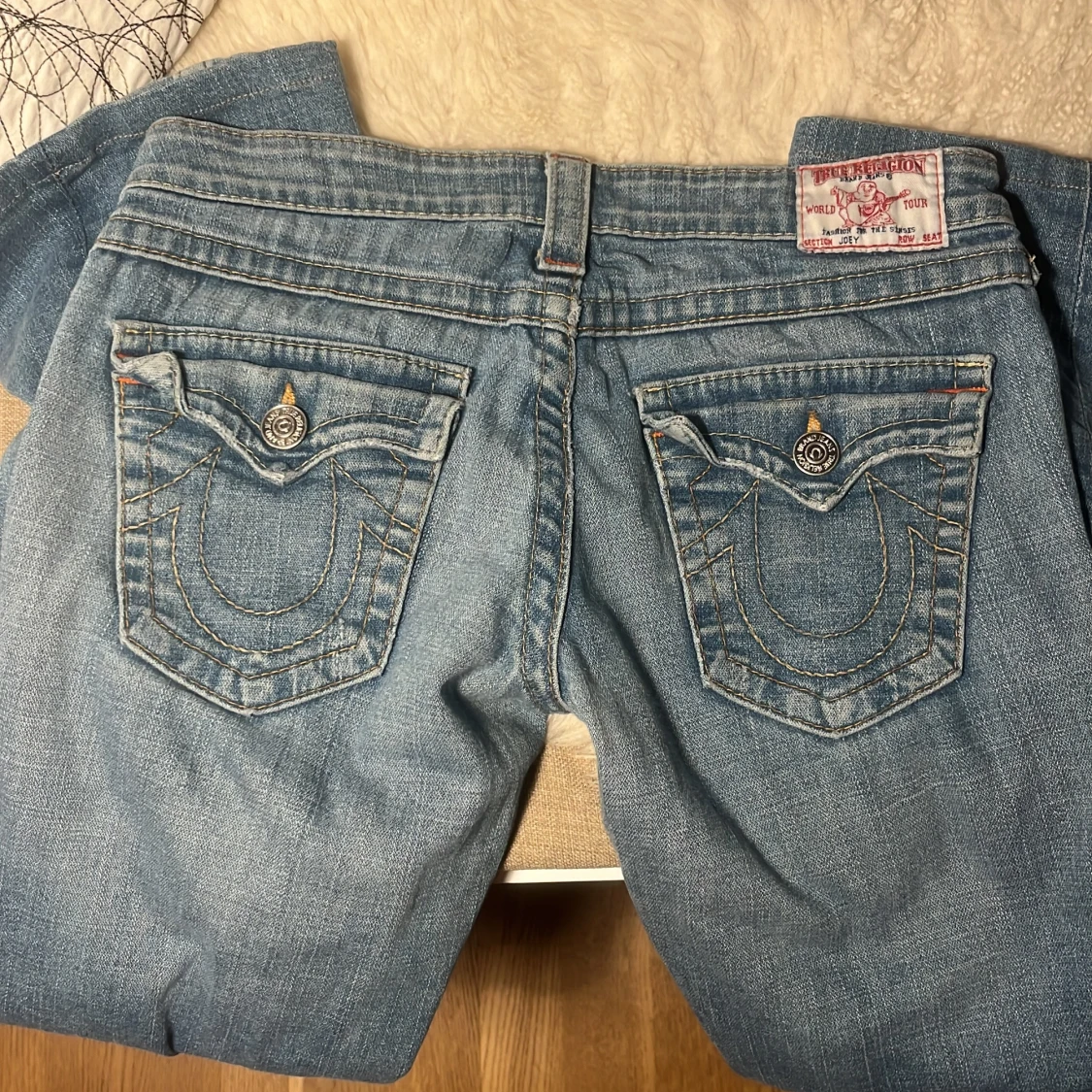 True Religion jeans i ljusblå denim