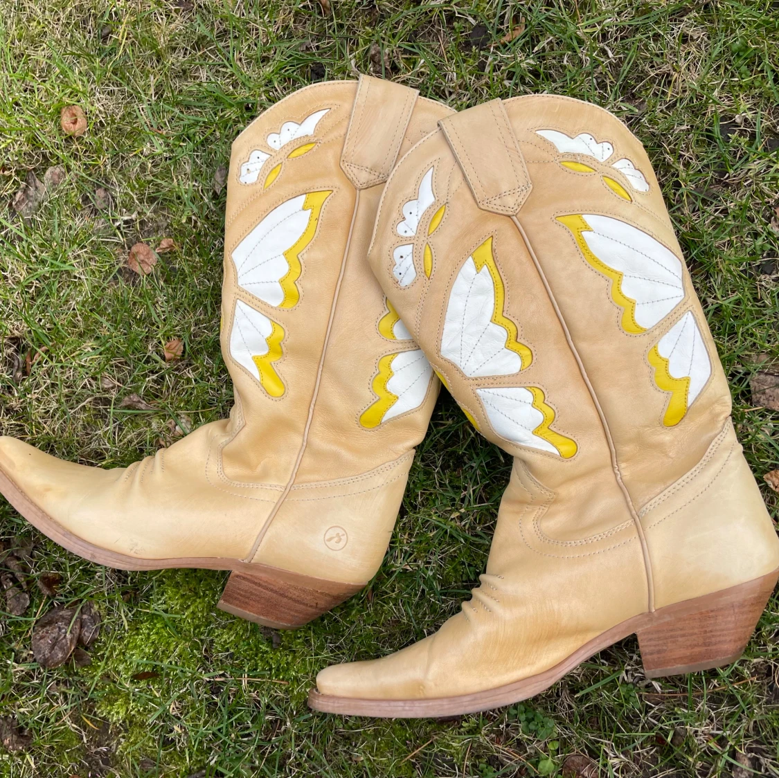 Cowboyboots äkta läder