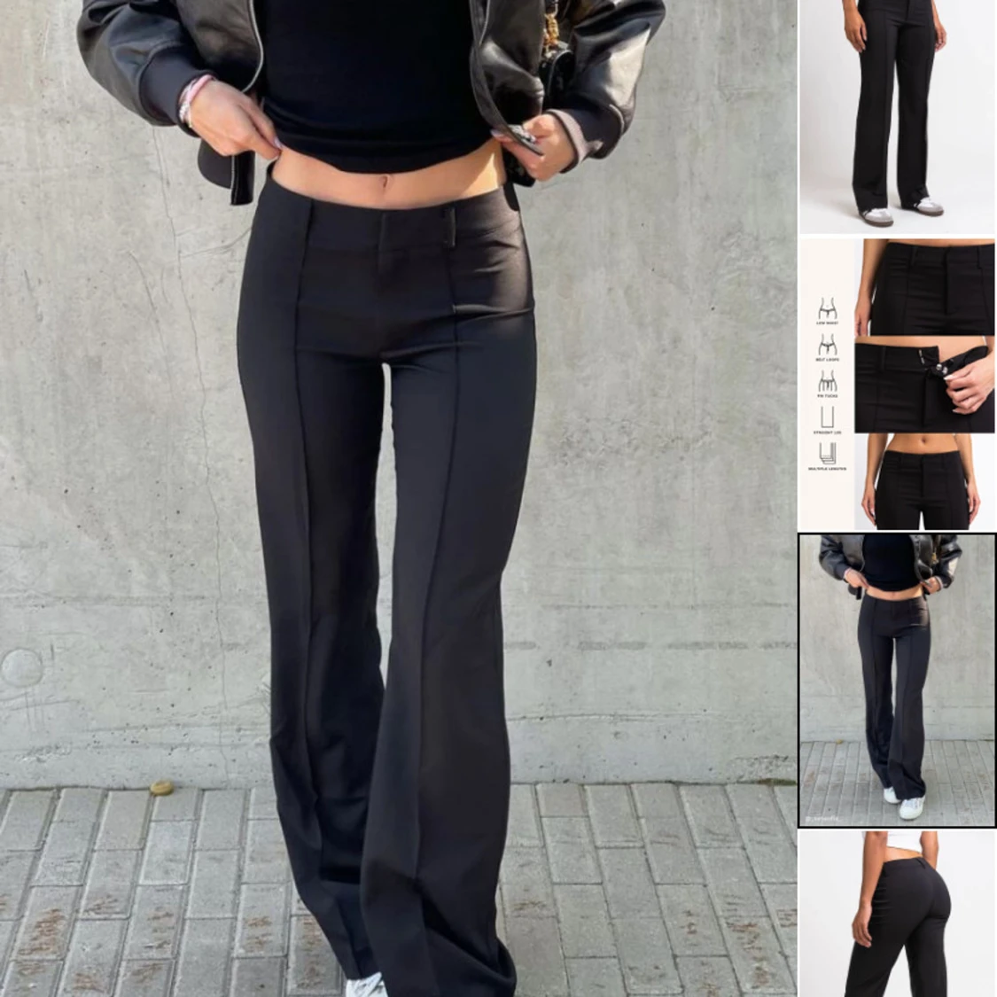 Svarta kostymbyxor - 90