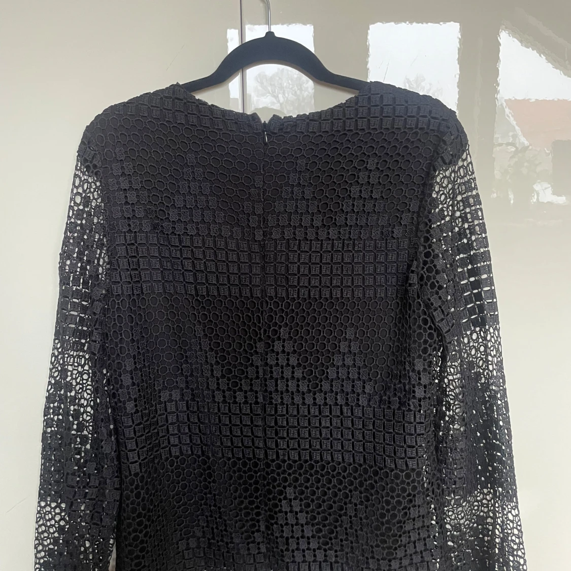 Svart blus i spets - 1