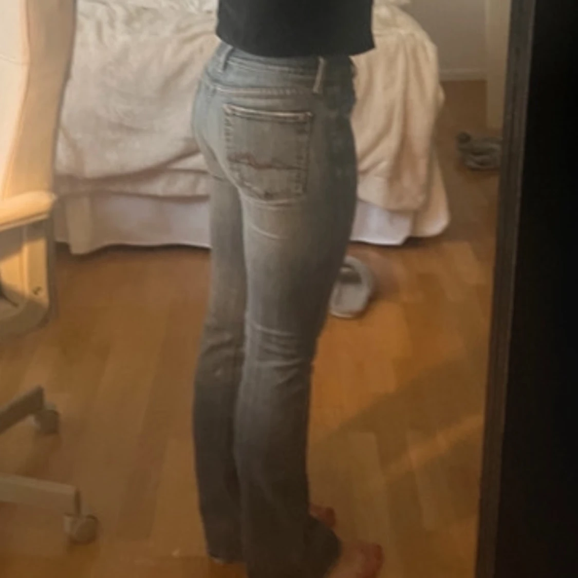 Lågmidjade bootcut jeans  - 92