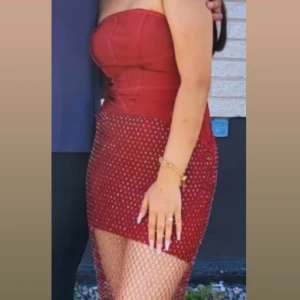 Klänning - Röd klänning, fest klänning 