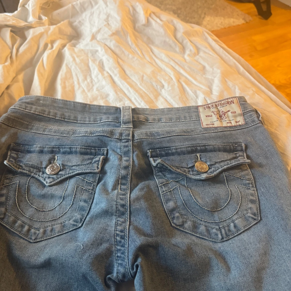 Blå jeans Joey Low Rise Flare