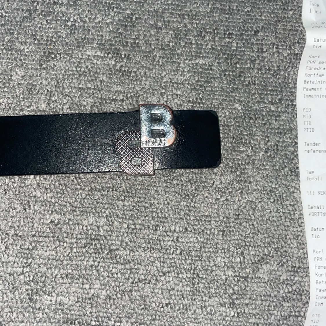 Svart bälte från Boss - 1