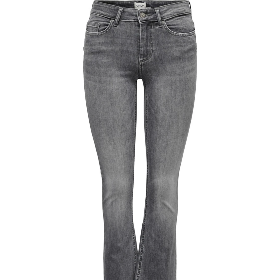 Gråa bootcut jeans från only