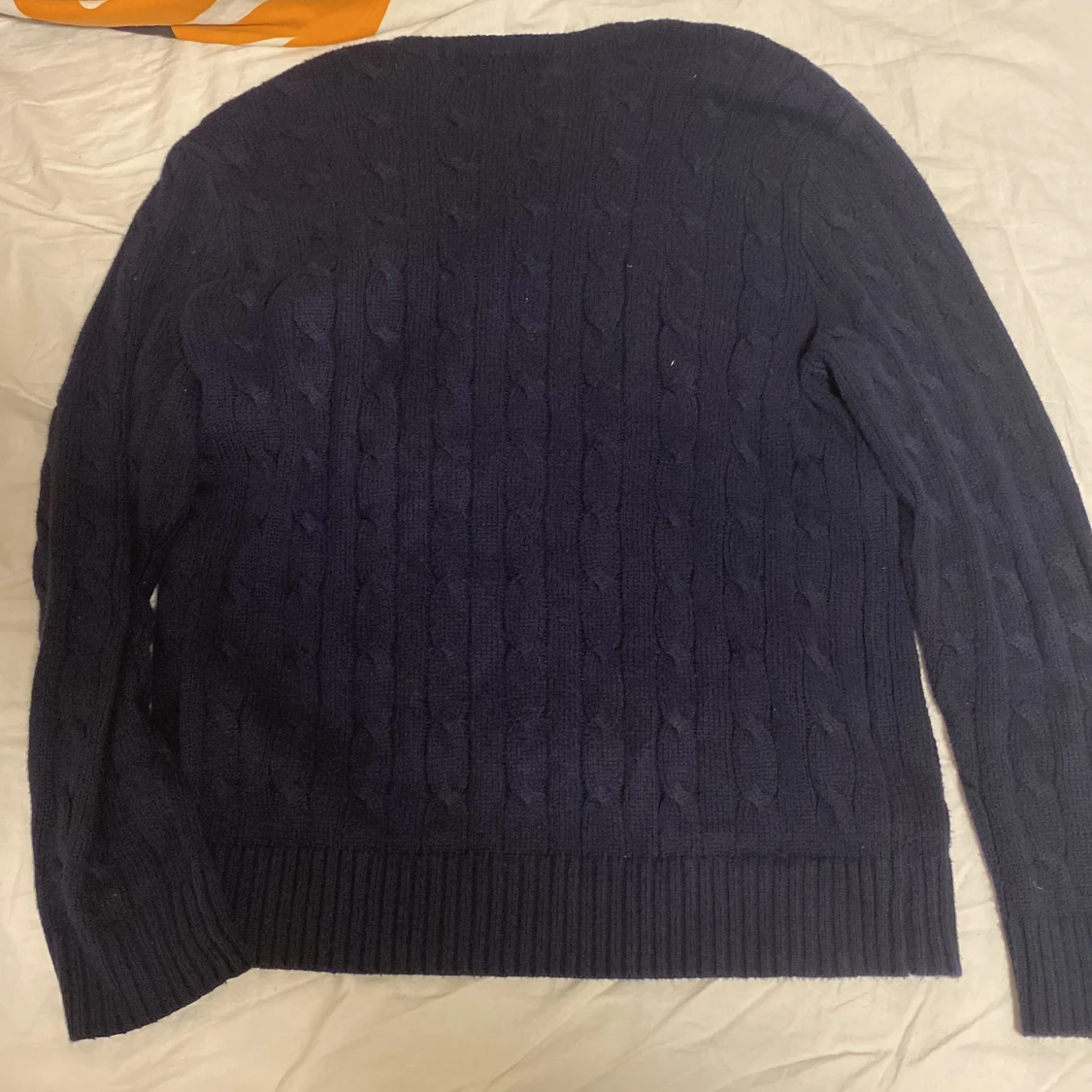 Mörkblå stickad tröja från Ralph Lauren - 90