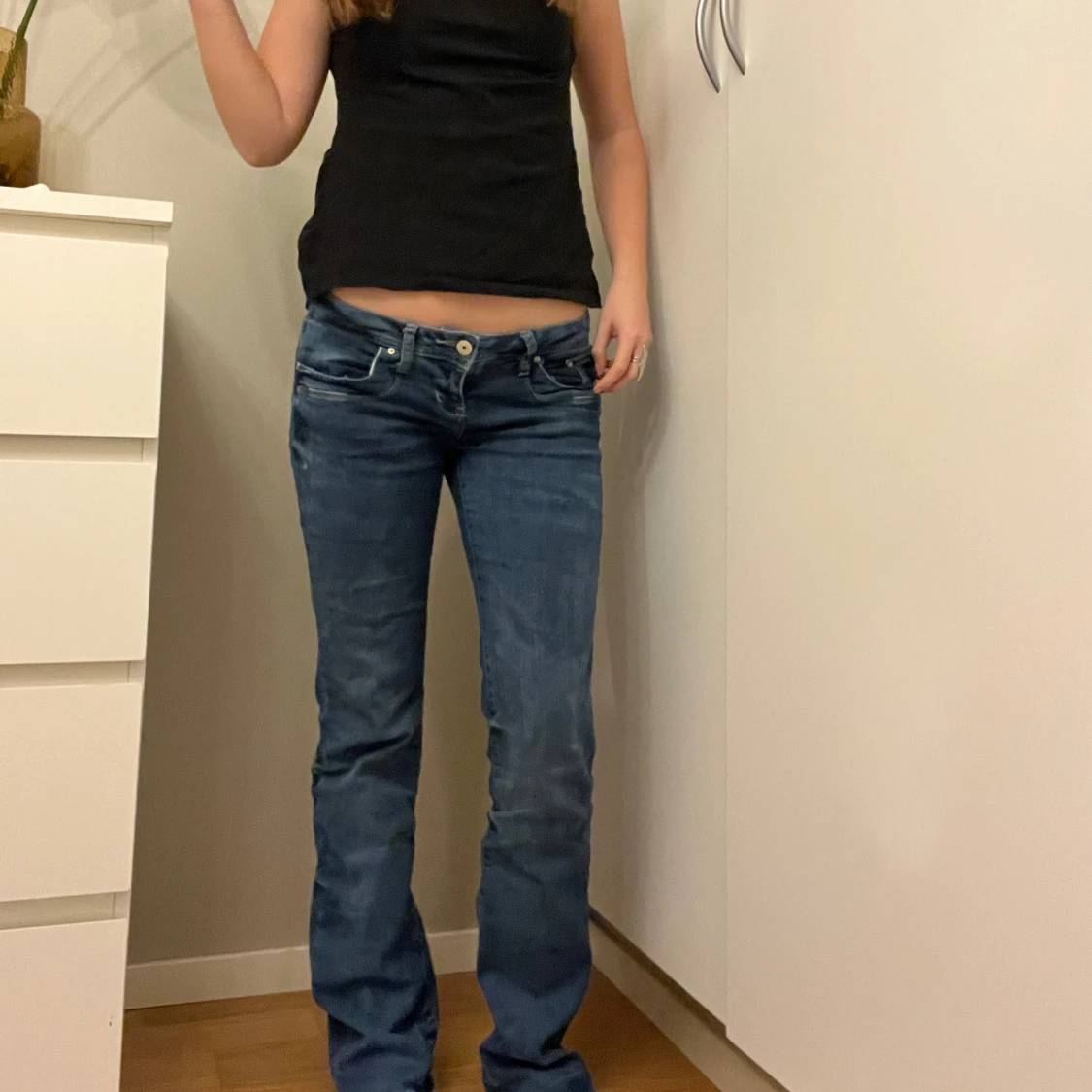 Blå bootcut ltb jeans