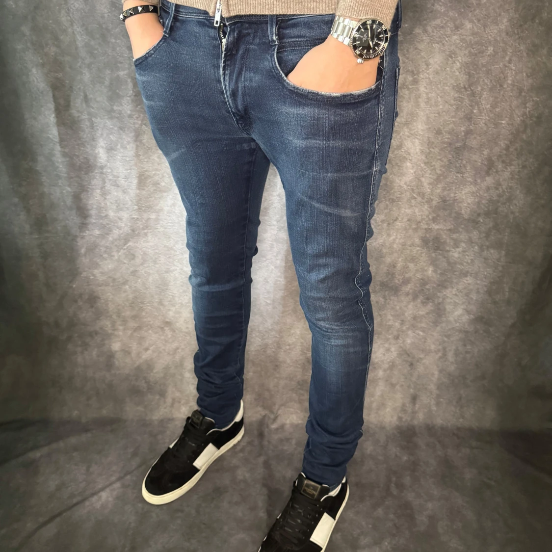 REPLAY ANBASS HYPERFLEX JEANS  - 2