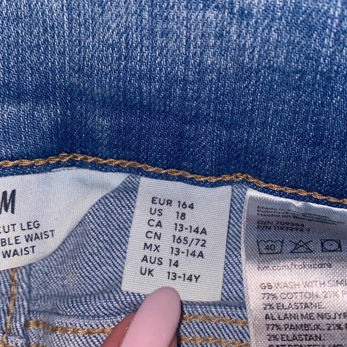 Blå bootcut jeans från H&M - 3
