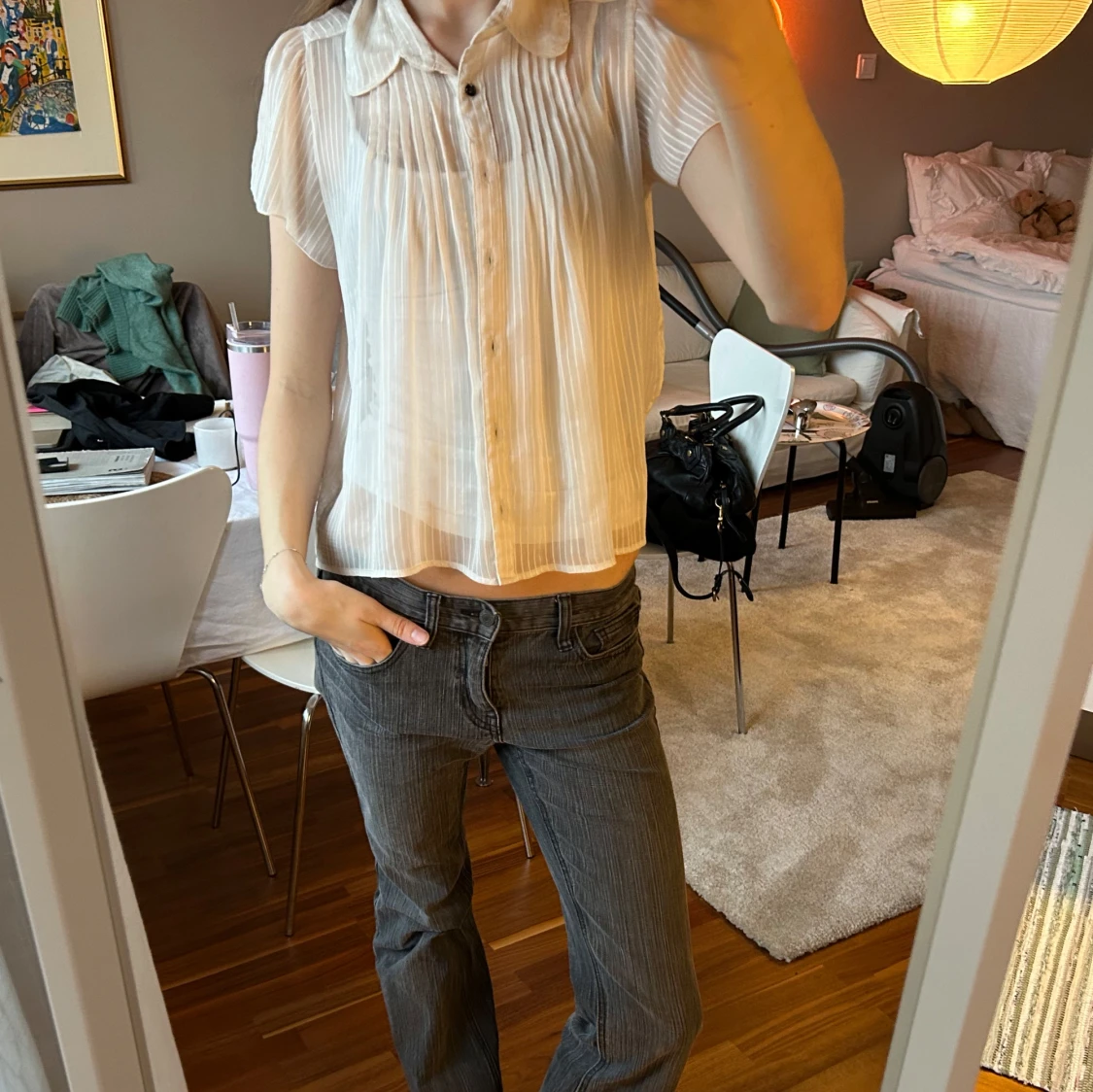 Supersöt vit blus - 1