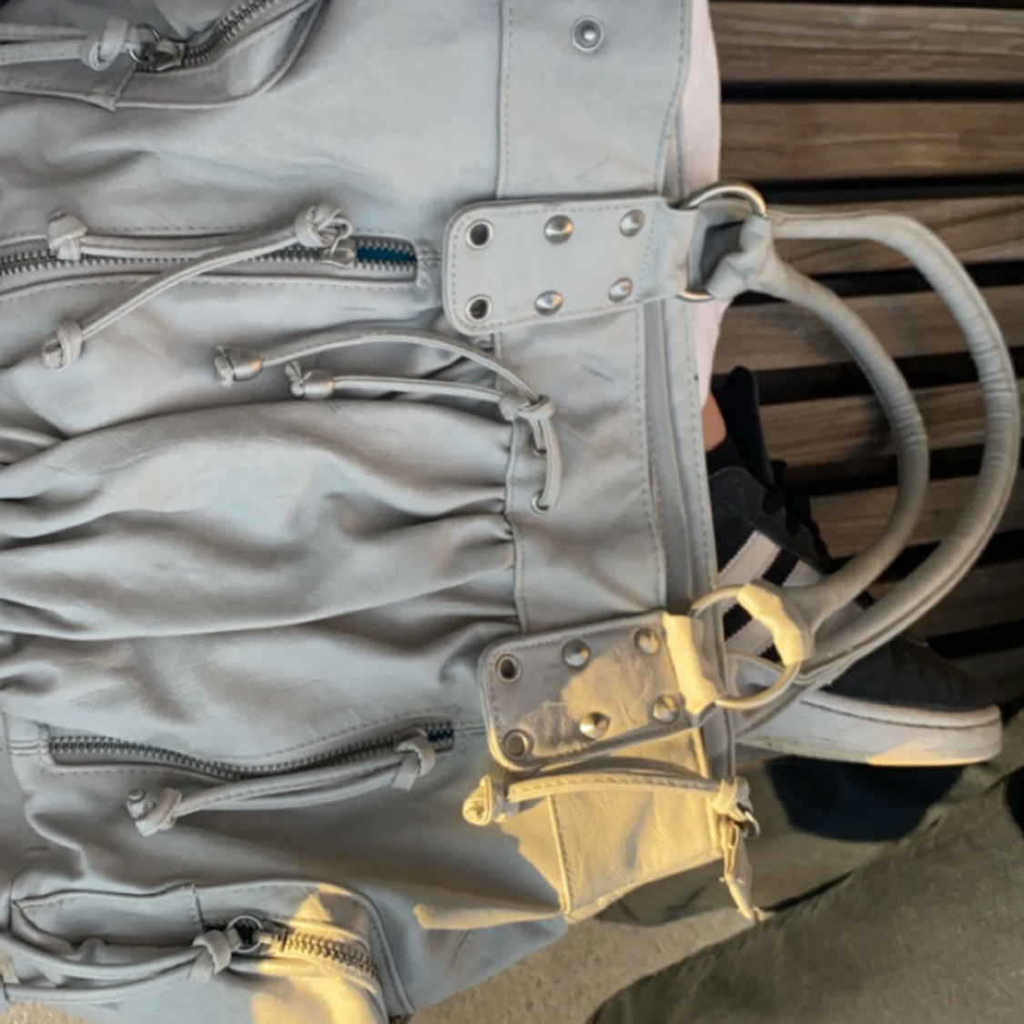 Vintage grå väska !  - 90