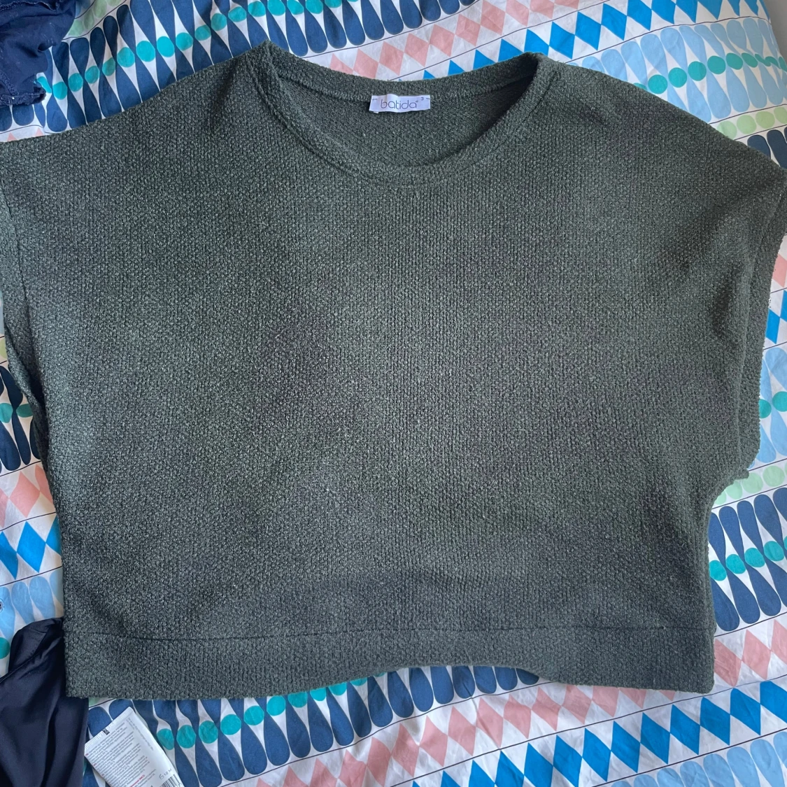 Stickad kortärmad - 90