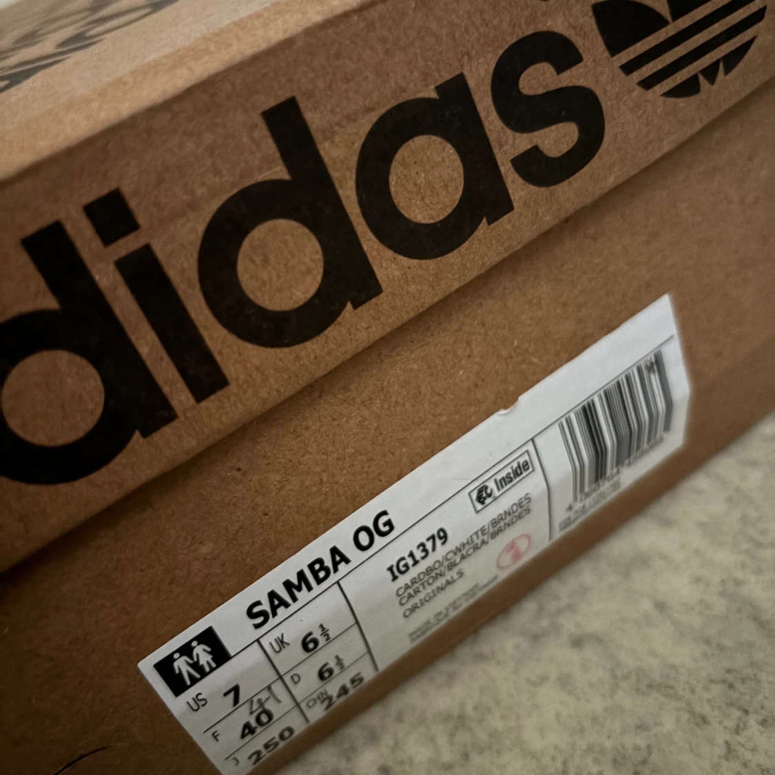 Adidas sambas cardboard (helt nya) - 91