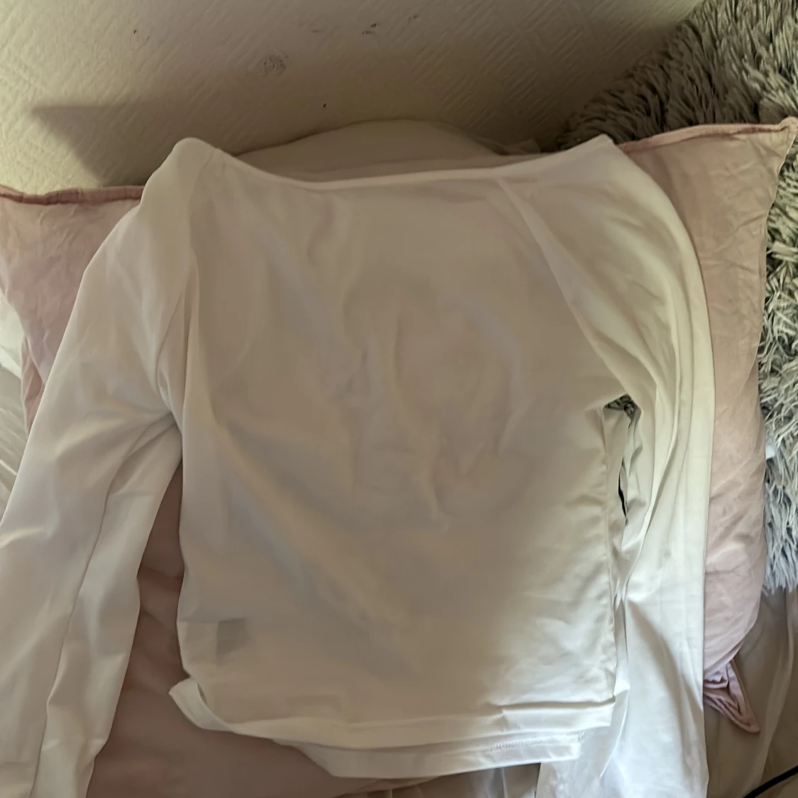 Vit strass grafisk tröja - 90