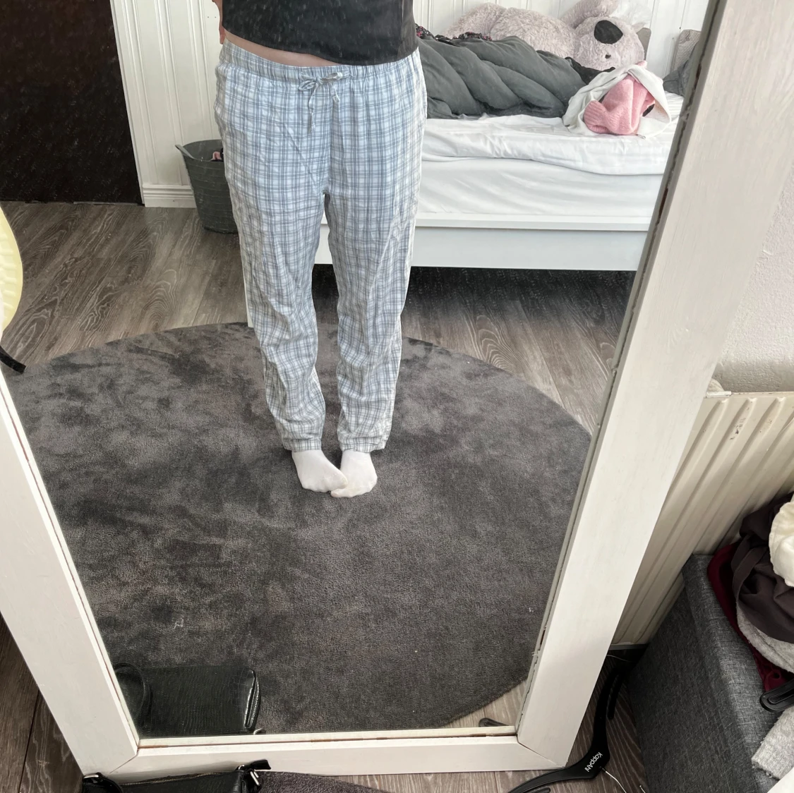 Rutiga pyjamasbyxor  - 90