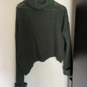 Grön stickad tröja - Mysig stickad tröja som är jätte skön