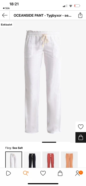 Roxy linnebyxor  - Säljer mina Roxy linnebyxor jag köpte förra året. Dem är använda en gång så i typ nyskick, inga defekter. Dem är i storlek M men passar XS/S