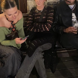 Virkad ish klänning  - Populär klänning från weekday. Slutsåld. Knapp använd. Passar även s! Och m för tight fit🥰