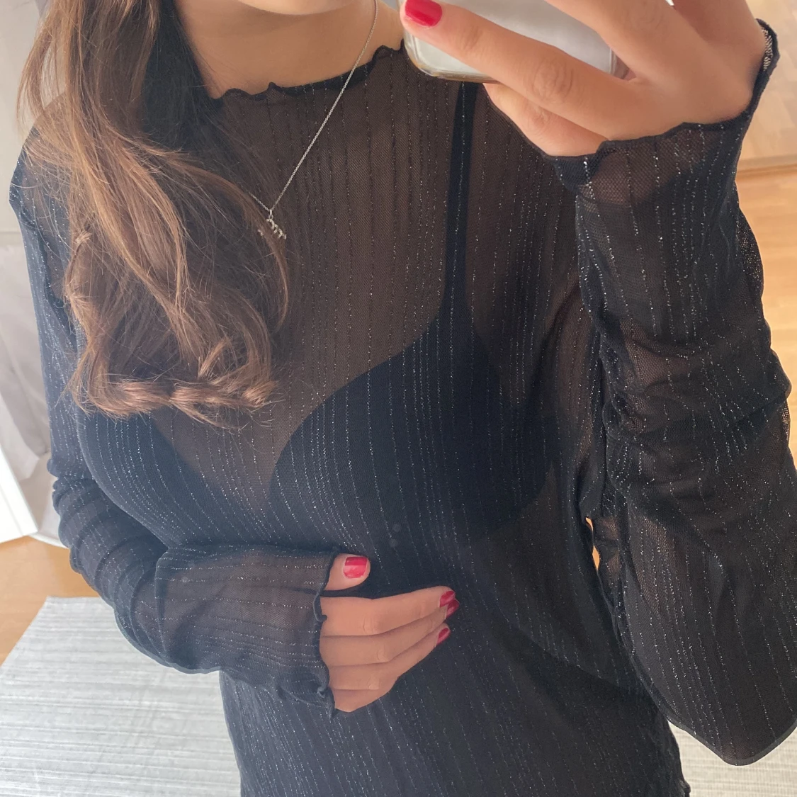 Glittrig långärmad  - 91