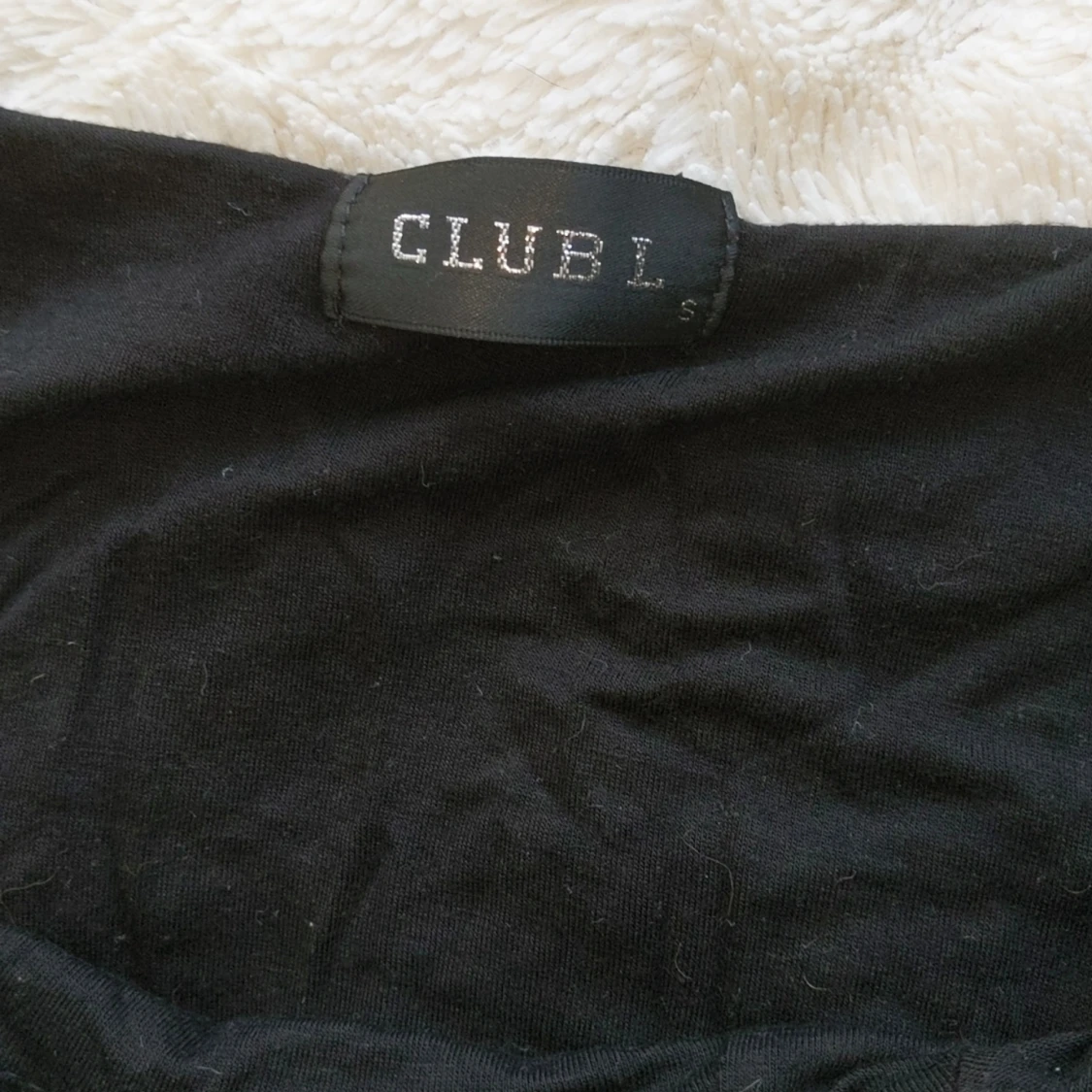 Svart långärmad klänning - 90