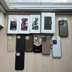 iPhone 13 PRO Max skal  - Flera iPhone 13 PRO Max skal, 5 stycken är använda resten är oanvända! De varierar med priser beroende på vilka/vilket man är intresserade av, bara att höra av sig vilket man vill ha fler bilder på eller frågor☺️  Holdit brunt SÅLD! Holdit blå SÅLD! 