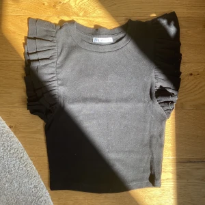 Volangtröja - Säljer denna volang toppen ifrån zara, då den inte kommer till någon användning. Den är i super bra skick, aldrig använd. Inga defekter förekommer❤️
