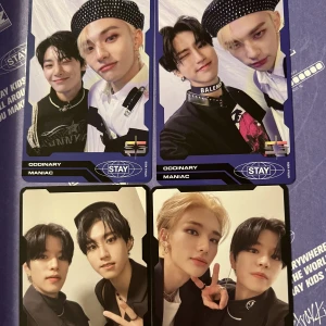 Stray Kids  - Säljer korten för 25kr styck. Men är även öppen för att tradea korten! Svarta unitcarden finns inte kvar.