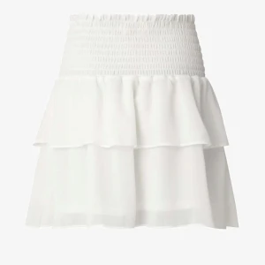 Vit kjol - Säljer min vita volangkjol, skriv för egna bilder. Köpt på Chelsea☺️☺️