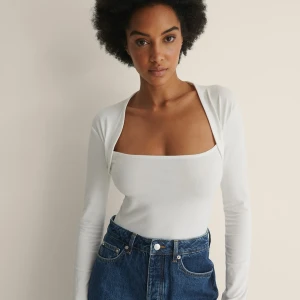 Tröja - Tröja vit NAKD st.M