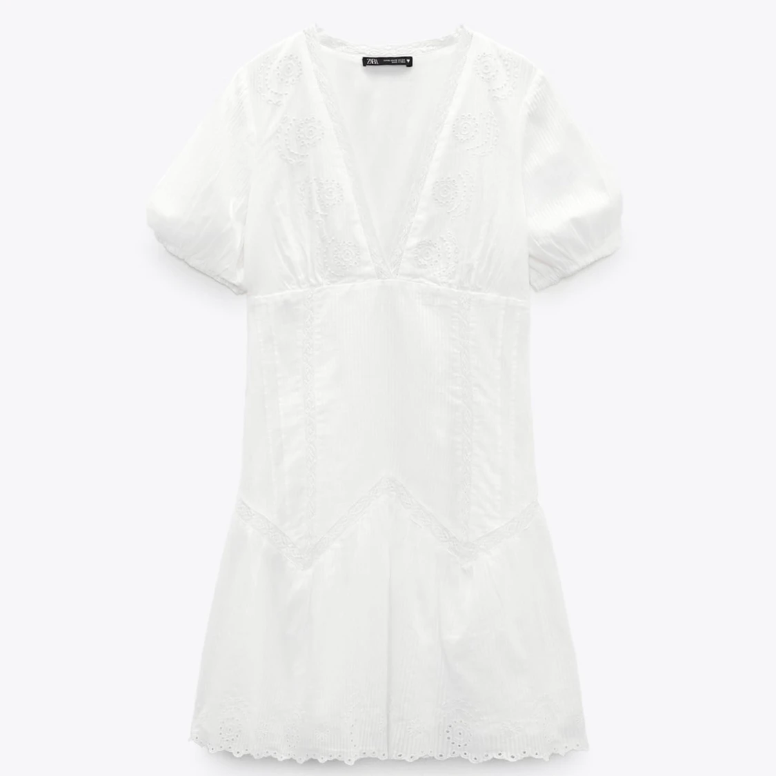 Vit klänning zara  - 91