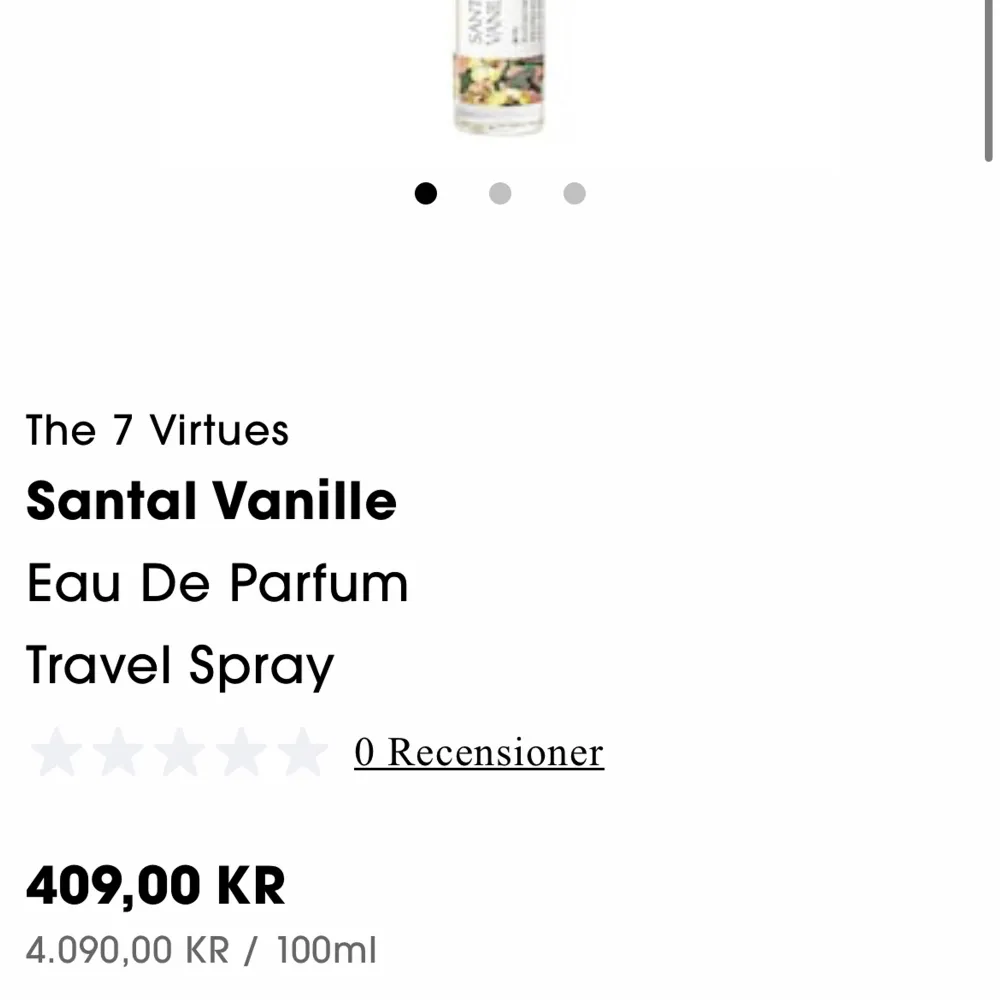 Santal Vanille - the 7 virtues 💗 Luktar jättegott men har en liknande som passar mig bättre! Bara testat den, 2 sprut typ! ☺️. Accessoarer.