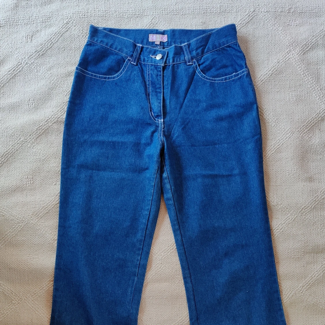 Y2K bootcut jeans with flower details  - 91