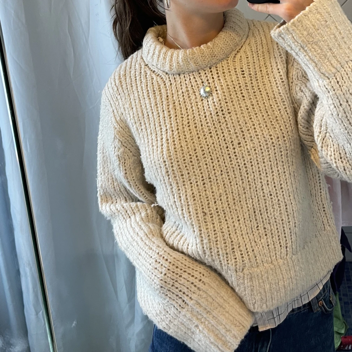 stickad tröja - 90