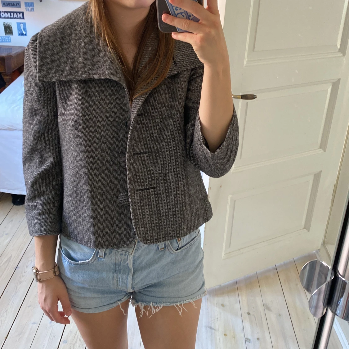 Trekvartsärmad jacka