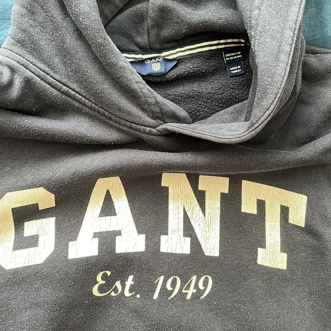 Gant hoodie marinblå - 90